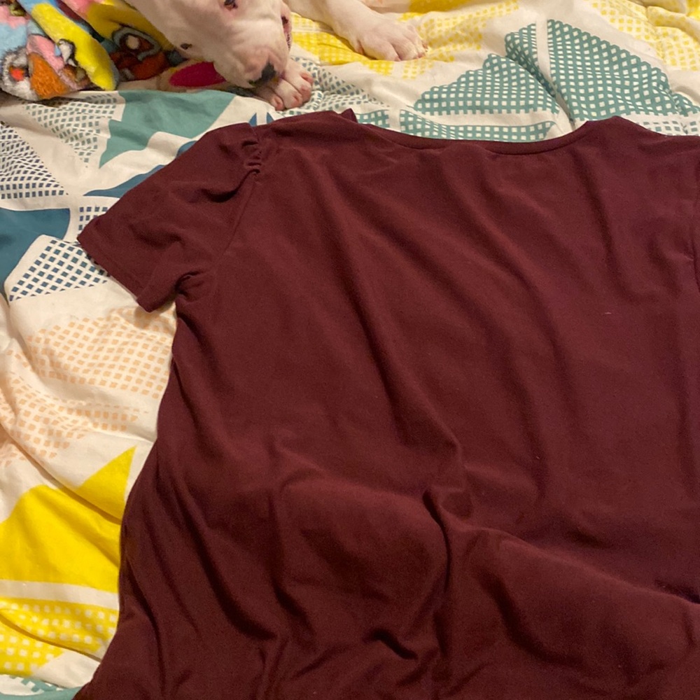 Maroon shirt